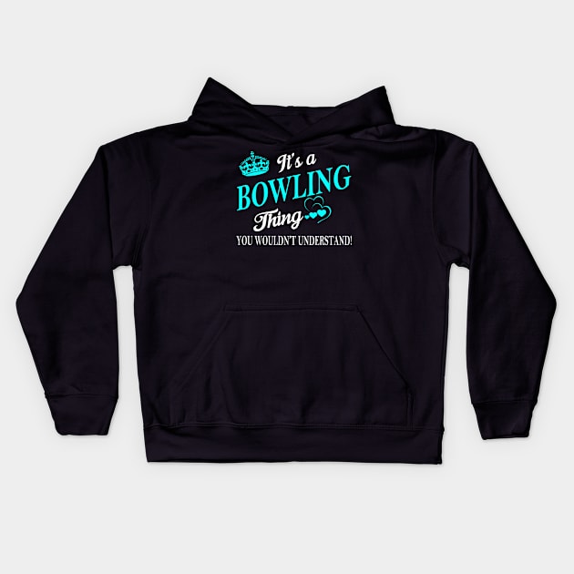 BOWLING Kids Hoodie by Esssy